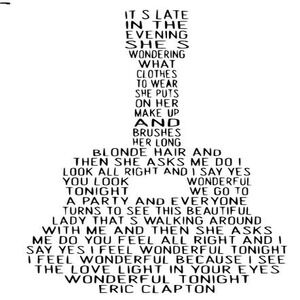 Handmade Coaster: Guitar Text, Clapton Vibes, Soft Regret